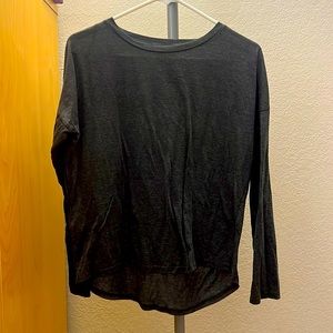 Grey Long Sleeve Tapered Shirt